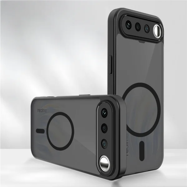 Калъф Skin-Touch, съвместим с Magsafe Matte за Realme 16 5G, черен 2