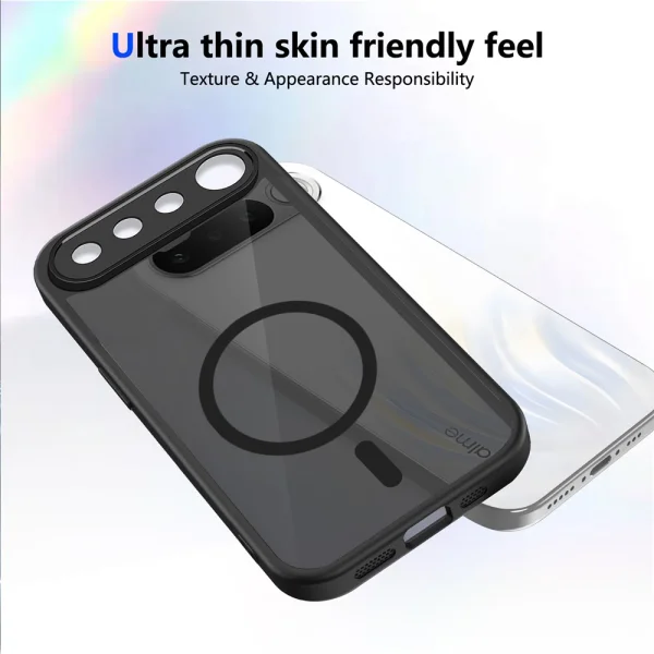 Калъф Skin-Touch, съвместим с Magsafe Matte за Realme 16 5G, черен 4