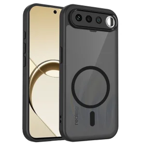Калъф Skin-Touch, съвместим с Magsafe Matte за Realme 16 5G, черен