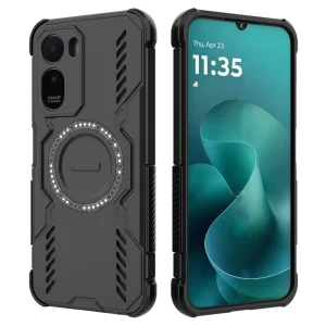 Удароустойчив калъф Butterfly Armor Magnetic за Xiaomi Redmi A7 Pro 5G, черен