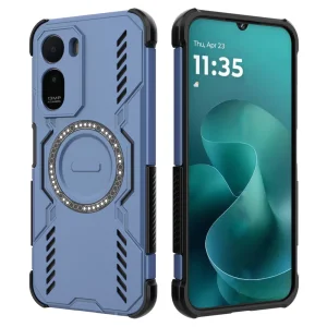 Удароустойчив калъф Butterfly Armor Magnetic за Xiaomi Redmi A7 Pro 5G, син