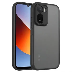 Калъф Skin-Touch Matte за Xiaomi Redmi A7 Pro 4G, прозрачен-черен