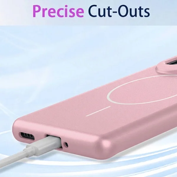 Калъф, съвместим с Magsafe Slim Silicone за Xiaomi Redmi A7 Pro 4G, розов 3