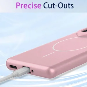 Калъф, съвместим с Magsafe Slim Silicone за Xiaomi Redmi A7 Pro 4G, розов 3