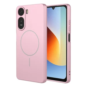Калъф, съвместим с Magsafe Slim Silicone за Xiaomi Redmi A7 Pro 4G, розов
