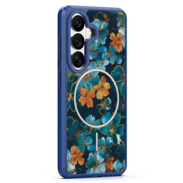 Golden Autumn case for Samsung Galaxy S26, dark blue 2