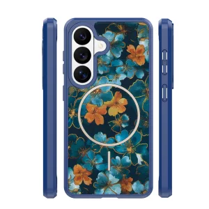 Golden Autumn case for Samsung Galaxy S26, dark blue 3