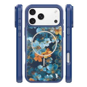 Golden Autumn case for iPhone 18 Pro Max, dark blue 3