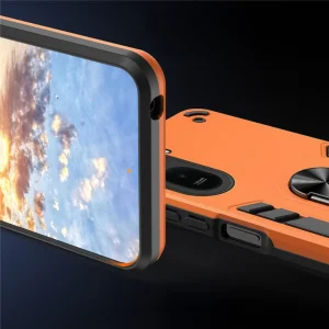 Удароустойчив калъф Ring Holder Kickstand за Xiaomi Redmi A7 Pro 4G, оранжев 3