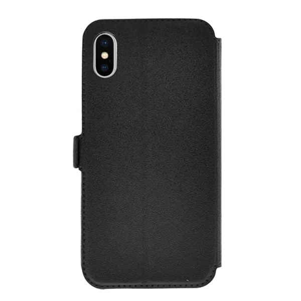 Book case side opening BOOK POCKET for IPhone X / 10 , Black 2