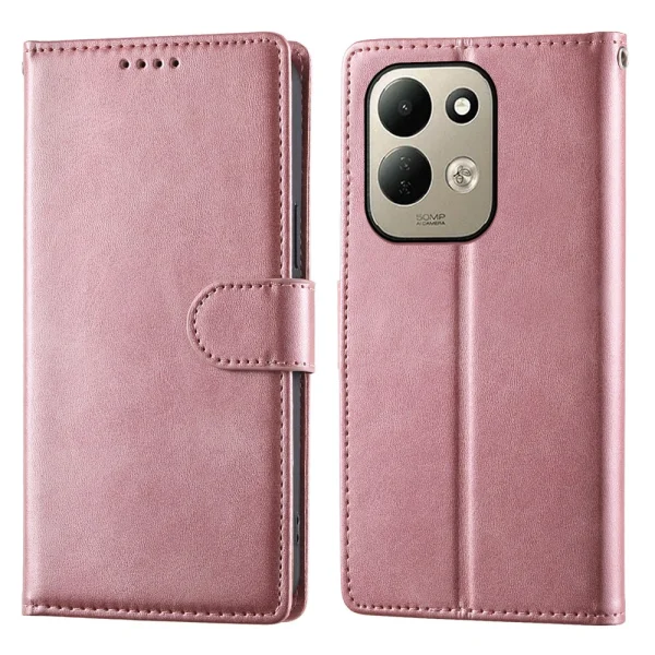 Wallet Calf Texture Flip Case for Xiaomi Redmi 17 4G/ 17 5G, pink 1