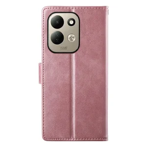 Wallet Calf Texture Flip Case for Xiaomi Redmi 17 4G/ 17 5G, pink 4