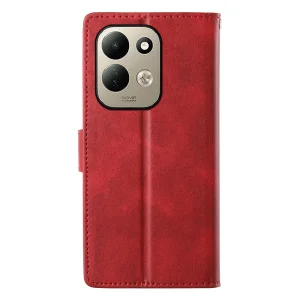 Wallet case Wallet Calf Texture for Xiaomi Redmi 17 4G/ 17 5G, red 4