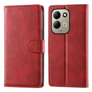 Калъф тефтер Wallet Calf Texture за Xiaomi Redmi 17 4G/ 17 5G, червен