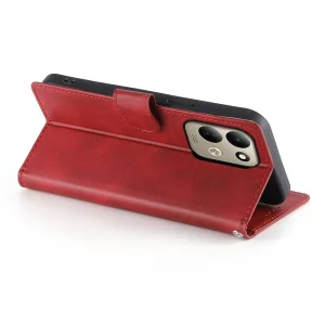 Wallet case Wallet Calf Texture for Xiaomi Redmi 17 4G/ 17 5G, red 5