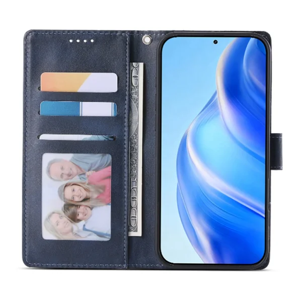 Калъф тефтер Wallet Calf Texture за Xiaomi Redmi 17 4G/ 17 5G, син 3