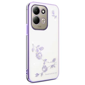 Калъф KADEM Flower Rhinestone за Xiaomi Redmi 17 5G/17 4G, лилав