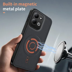 Wanlonfeng KJB Series Magnetic Case for Xiaomi Redmi 17 5G/ 17 4G, black 2