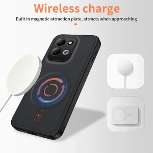 Wanlonfeng KJB Series Magnetic Case for Xiaomi Redmi 17 5G/ 17 4G, black 4