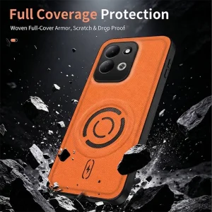 Калъф Wanlonfeng KJB Series Magnetic за Xiaomi Redmi 17 5G/ 17 4G, оранжев 3