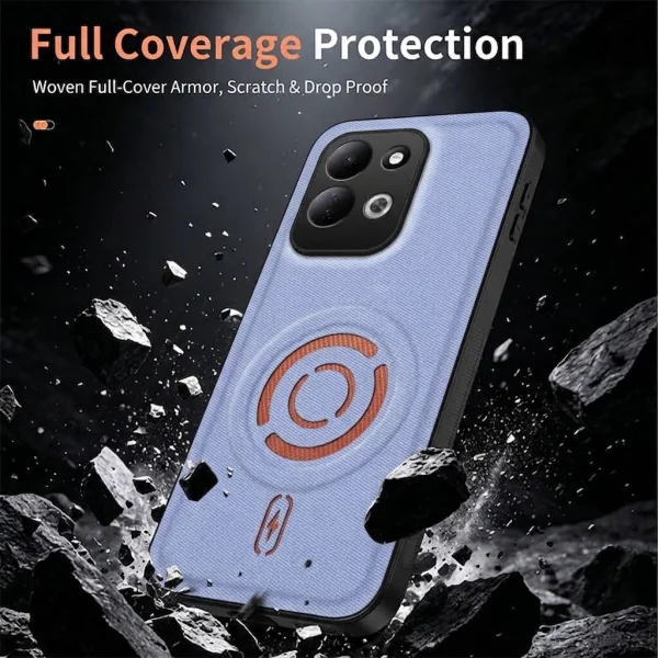 Wanlonfeng KJB Series Magnetic Case for Xiaomi Redmi 17 5G/ 17 4G, blue 3