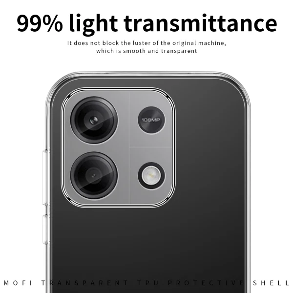 Калъф MOFI за Xiaomi Redmi 17 5G/17 4G, прозрачен 3