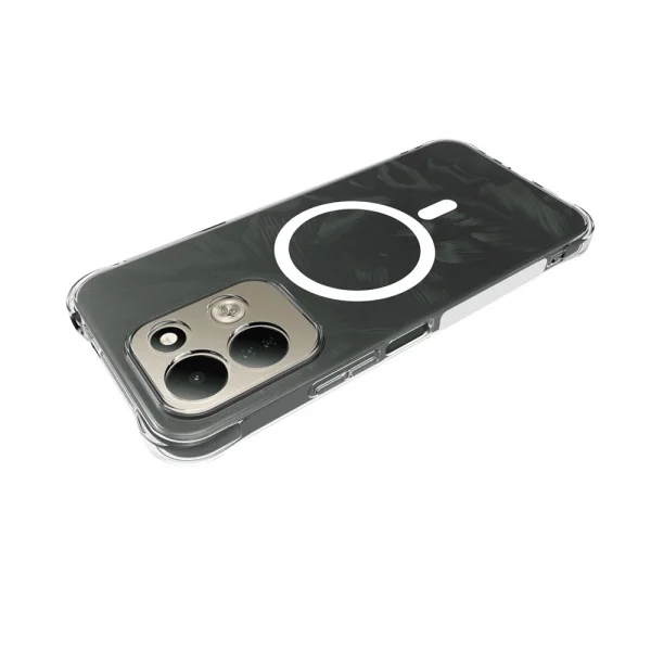 Case compatible with MagSafe Anti-drop for Xiaomi Redmi 17 4G / 5G, transparent 3