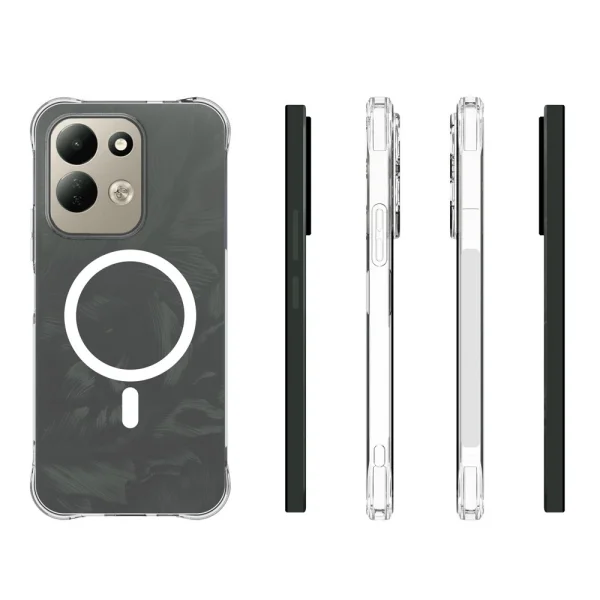 Case compatible with MagSafe Anti-drop for Xiaomi Redmi 17 4G / 5G, transparent 5