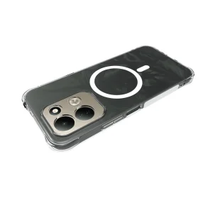 Case compatible with MagSafe Anti-drop for Xiaomi Redmi 17 4G / 5G, transparent 3