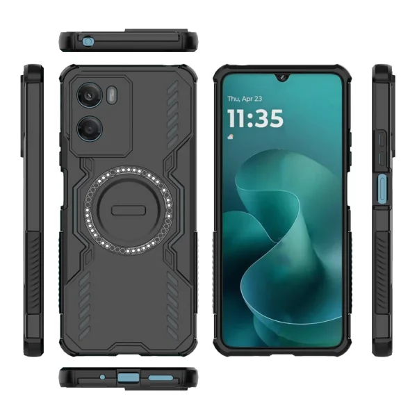 Shockproof case Butterfly Armor Magnetic for Motorola Moto G06 4G, black 3