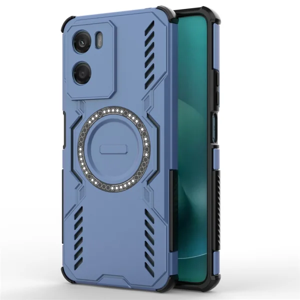 Удароустойчив калъф Butterfly Armor Magnetic за Motorola Moto G06 4G , син 2