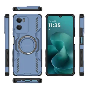 Удароустойчив калъф Butterfly Armor Magnetic за Motorola Moto G06 4G , син 3