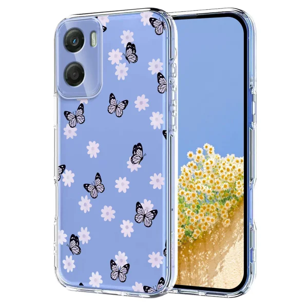 Silicone case for Motorola Moto G06 Power 4G / G06 4G, butterflies 1