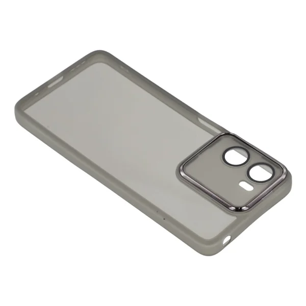 Калъф Frame TPU Electroplated за Motorola Moto G06 Power 4G/G06 4G, прозрачен-черен 4