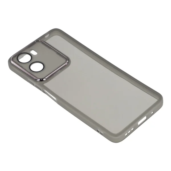 Калъф Frame TPU Electroplated за Motorola Moto G06 Power 4G/G06 4G, прозрачен-черен 3