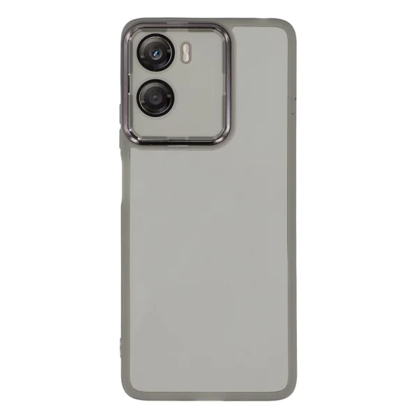 Калъф Frame TPU Electroplated за Motorola Moto G06 Power 4G/G06 4G, прозрачен-черен 1