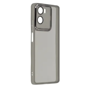 Калъф Frame TPU Electroplated за Motorola Moto G06 Power 4G/G06 4G, прозрачен-черен 2