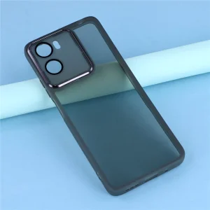 Калъф Frame TPU Electroplated за Motorola Moto G06 Power 4G/G06 4G, прозрачен-черен 5