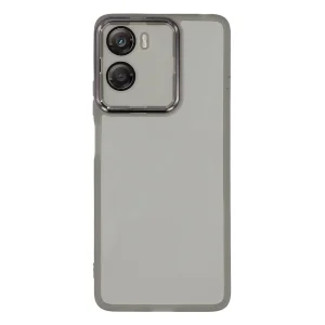 Case Frame TPU Electroplated for Motorola Moto G06 Power 4G/G06 4G, transparent-black