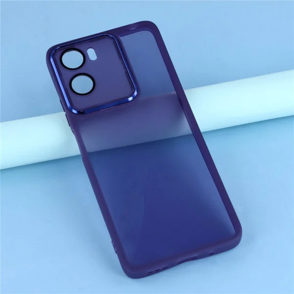Case Frame TPU Electroplated for Motorola Moto G06 Power 4G/G06 4G, transparent-purple 5