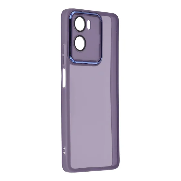 Case Frame TPU Electroplated for Motorola Moto G06 Power 4G/G06 4G, transparent-purple 2
