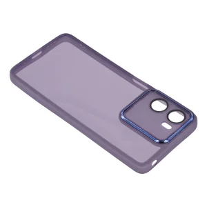 Case Frame TPU Electroplated for Motorola Moto G06 Power 4G/G06 4G, transparent-purple 4