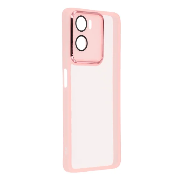 Case Frame TPU Electroplated for Motorola Moto G06 Power 4G/G06 4G, transparent-pink 2