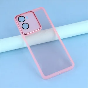 Case Frame TPU Electroplated for Motorola Moto G06 Power 4G/G06 4G, transparent-pink 5
