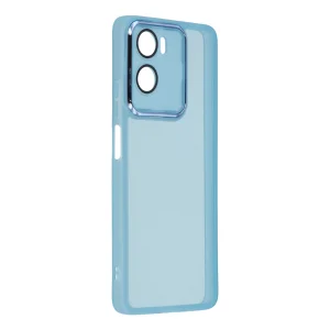 Калъф Frame TPU Electroplated за Motorola Moto G06 Power 4G/G06 4G, прозрачен-син 2