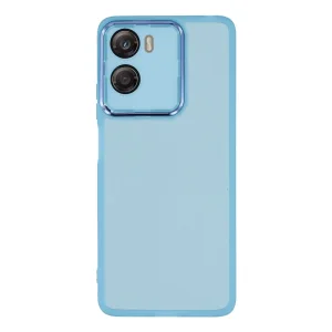 Case Frame TPU Electroplated for Motorola Moto G06 Power 4G/G06 4G, transparent-blue