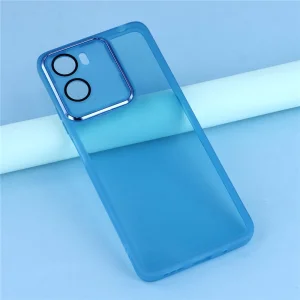 Калъф Frame TPU Electroplated за Motorola Moto G06 Power 4G/G06 4G, прозрачен-син 5