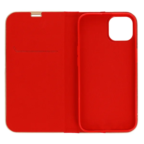 Wallet Case LUNA Gold for iPhone 13 Mini, Red 3