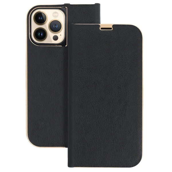 Wallet Case LUNA Gold for iPhone 13 Pro Max, Black 1