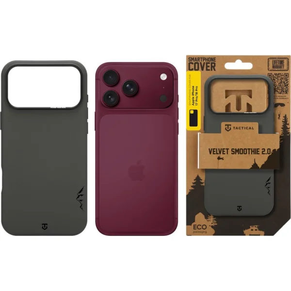 Tactical MagForce Velvet Smoothie 2.0 Cover case for iPhone 18 Pro, gray 6
